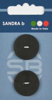 Пуговицы SANDRA 23 мм пластик 2 шт CARD150 черный